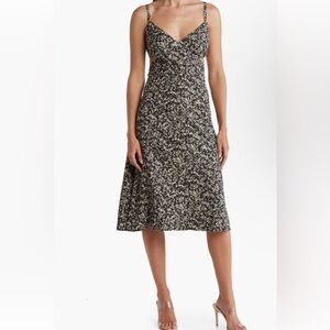 Cross Front Cutout Midi Dress